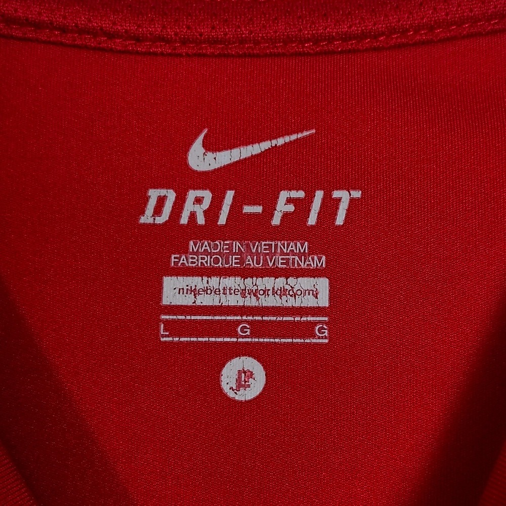 Nike Dri-FIT Long Sleeve Active Shirt Red Camo Boys Large Outdoor Activewear - Picture 7 of 8